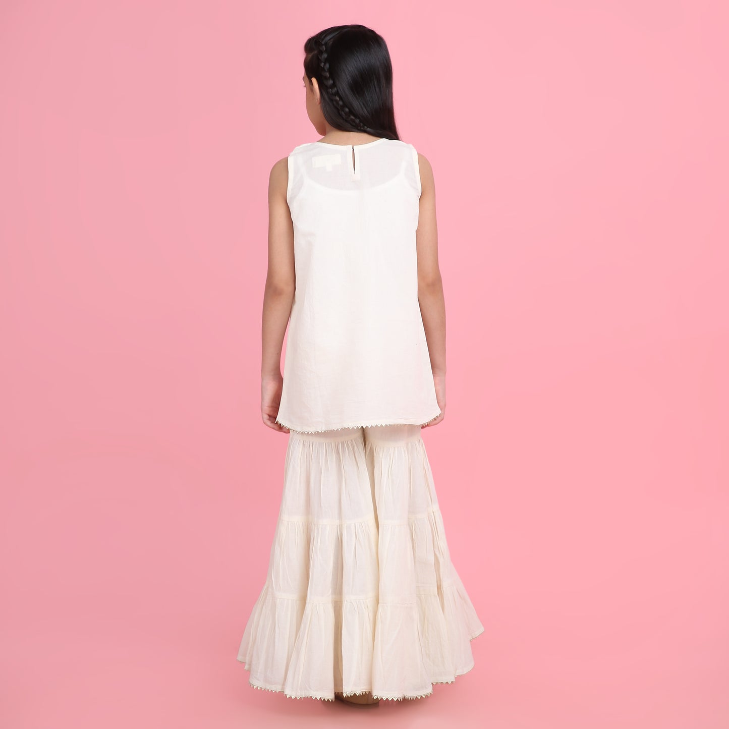 Sunshine Ivory Sharara Set