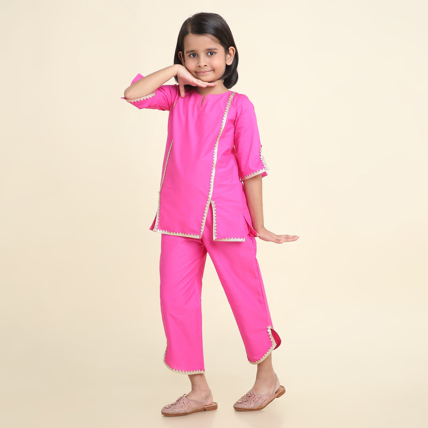 Fuchsia Flair Kurti Set