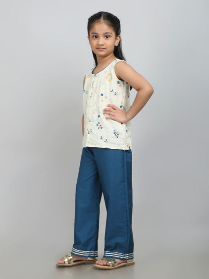 Teal Glow Kurti Set