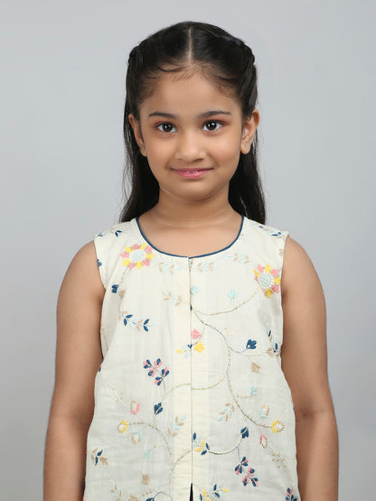 Teal Glow Kurti Set