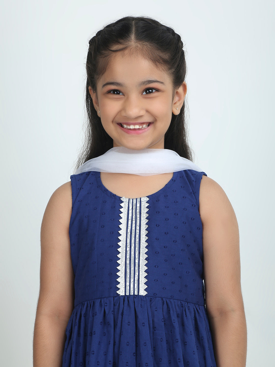 Midnight Bloom Kurti Set