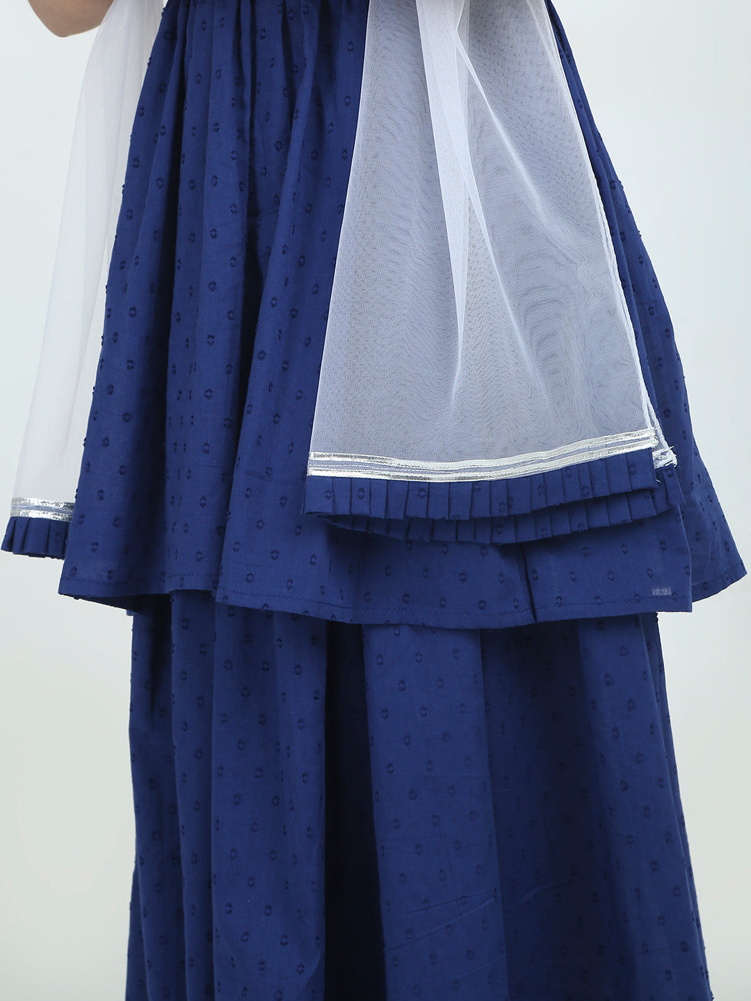 Midnight Bloom Kurti Set
